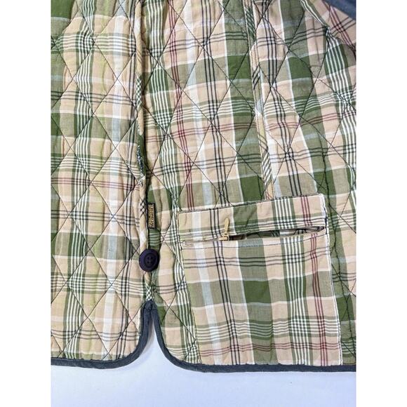 VTG LLBean OBC9Y Thermore Insulated Quilted Button Barn Puffer Jacket Women L - Picture 13 of 13